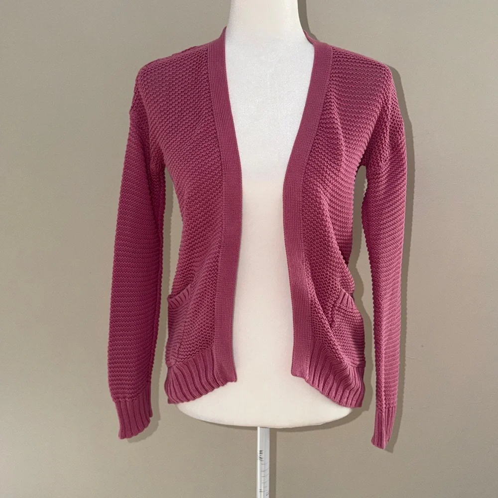 Gap Kids XL (14/16) Pink Cardigan Open Front Sweater